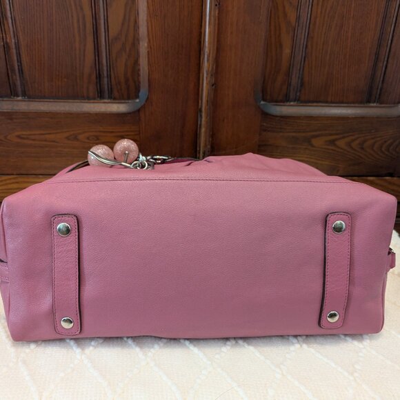 Coach Ashley Leather Satchel In Pink F15447 - Picture 6 of 12